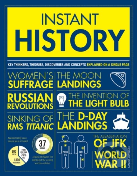Kniha: Instant History (Sandra Lawrence). Welbeck, 2019 Kniha: Instant History (Sandra Lawrence). Welbeck, 2019