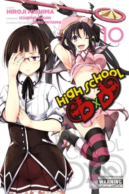 Kniha: High School DxD, Vol. 10 (Anthony Quintessenza, Miyama-Zero Miyama-Zero, Ichiei Ishibumi, Hiroji Mishima a Caleb Cook). Yen Press, 2017 Kniha: High School DxD, Vol. 10 (Anthony Quintessenza, Miyama-Zero Miyama-Zero, Ichiei Ishibumi, Hiroji Mishima a Caleb Cook). Yen Press, 2017