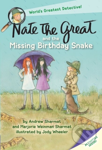 Kniha: Nate the Great and the Missing Birthday Snake (Andrew Sharmat a Marjorie Weinman Sharmat). , 2018 Kniha: Nate the Great and the Missing Birthday Snake (Andrew Sharmat a Marjorie Weinman Sharmat). , 2018