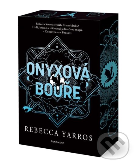 Kniha: Onyxová bouře (Rebecca Yarros). Nakladatelství Fragment, 2026 Kniha: Onyxová bouře (Rebecca Yarros). Nakladatelství Fragment, 2026