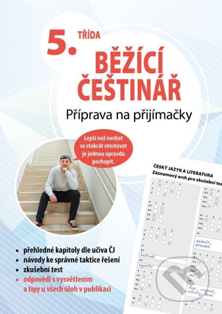 Kniha: Běžící češtinář – příprava na přijímačky, 5. třída (Jarmil Vepřek). Albatros CZ, 2026 Kniha: Běžící češtinář – příprava na přijímačky, 5. třída (Jarmil Vepřek). Albatros CZ, 2026