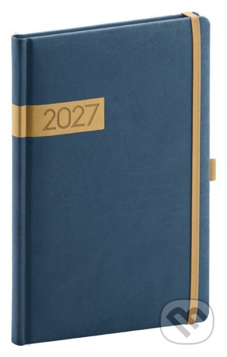 NOTIQUE Týždenný diár Twill 2027 (modro-zlatý) (Notique). Notique, 2026 NOTIQUE Týždenný diár Twill 2027 (modro-zlatý) (Notique). Notique, 2026