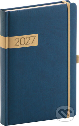 NOTIQUE Denný diár Twill 2027 (modro-zlatý) (Notique). Notique, 2026 NOTIQUE Denný diár Twill 2027 (modro-zlatý) (Notique). Notique, 2026
