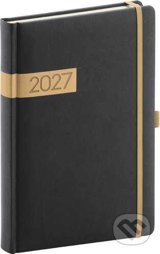 NOTIQUE Denný diár Twill 2027 (čierno-zlatý) (Notique). Notique, 2026 NOTIQUE Denný diár Twill 2027 (čierno-zlatý) (Notique). Notique, 2026