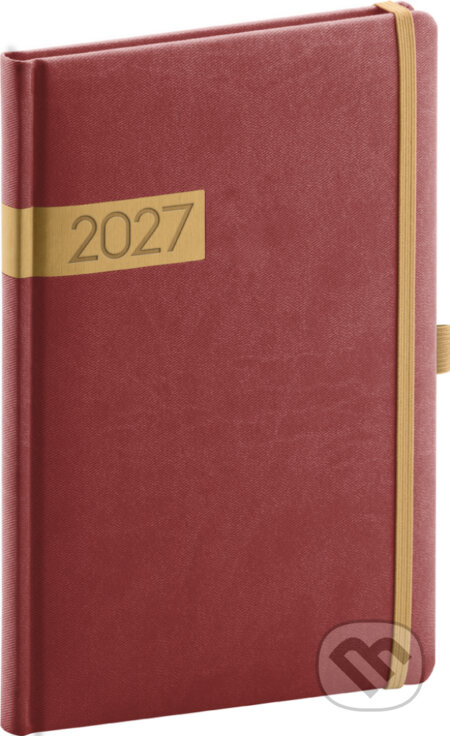 NOTIQUE Týždenný diár Twill 2027 (bordó-zlatý) (Notique). Notique, 2026 NOTIQUE Týždenný diár Twill 2027 (bordó-zlatý) (Notique). Notique, 2026