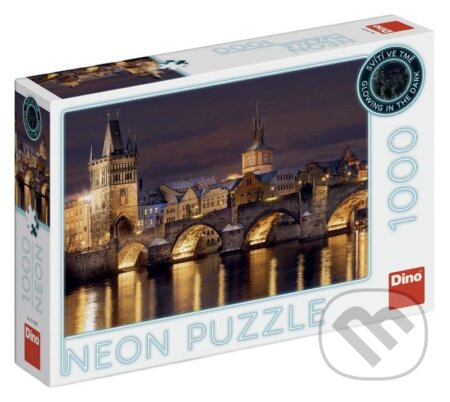Puzzle: Puzzle 1000 Noční Karlův most neon (Dino). Dino, 2026 Puzzle: Puzzle 1000 Noční Karlův most neon (Dino). Dino, 2026
