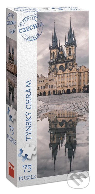 Puzzle: Puzzle 75 Týnský chrám panoramic (Dino). Dino, 2026 Puzzle: Puzzle 75 Týnský chrám panoramic (Dino). Dino, 2026