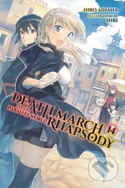 Kniha: Death March to the Parallel World Rhapsody, Vol. 14 (light novel) (Hiro Ainana, Shri Shri a Jenny McKeon). Yen Press, 2021 Kniha: Death March to the Parallel World Rhapsody, Vol. 14 (light novel) (Hiro Ainana, Shri Shri a Jenny McKeon). Yen Press, 2021