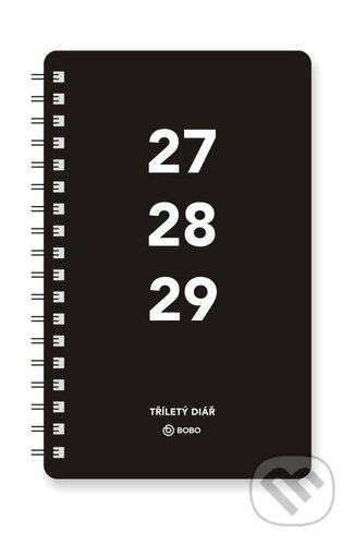 Diář 2027 tříletý 14denní, černý (BOBO BLOK). BOBO BLOK, 2026 Diář 2027 tříletý 14denní, černý (BOBO BLOK). BOBO BLOK, 2026