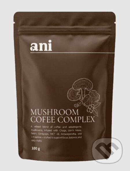 Kávy a čaje: ANi Mushroom Coffee Complex 100g (Ani). Ani Kávy a čaje: ANi Mushroom Coffee Complex 100g (Ani). Ani