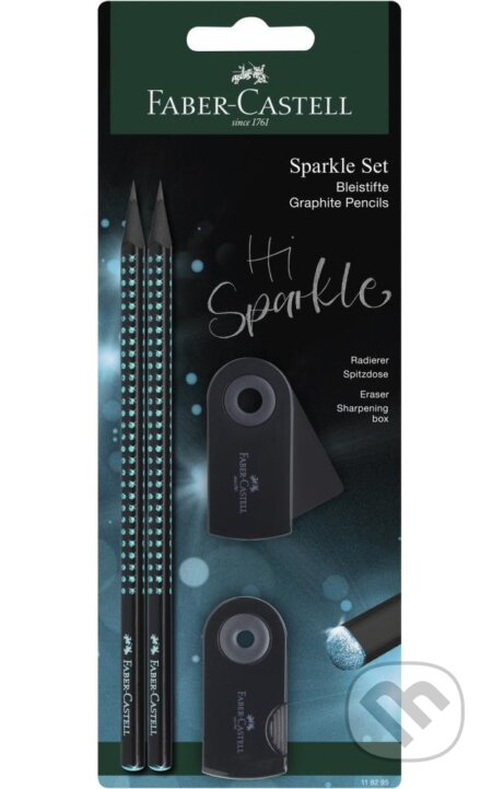 Grafitová ceruzka Sparkle set black-ocean BL (Faber-Castell). Faber-Castell Grafitová ceruzka Sparkle set black-ocean BL (Faber-Castell). Faber-Castell