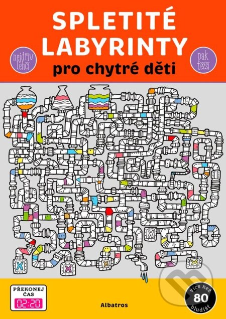 Kniha: Spletité labyrinty pro chytré děti (Autorský kolektiv). Albatros CZ, 2026 Kniha: Spletité labyrinty pro chytré děti (Autorský kolektiv). Albatros CZ, 2026