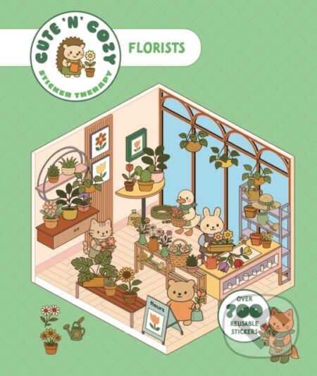 Kniha: Cute n Cozy Sticker Therapy: Flower Shops (Skittledog). Thames & Hudson, 2026 Kniha: Cute n Cozy Sticker Therapy: Flower Shops (Skittledog). Thames & Hudson, 2026