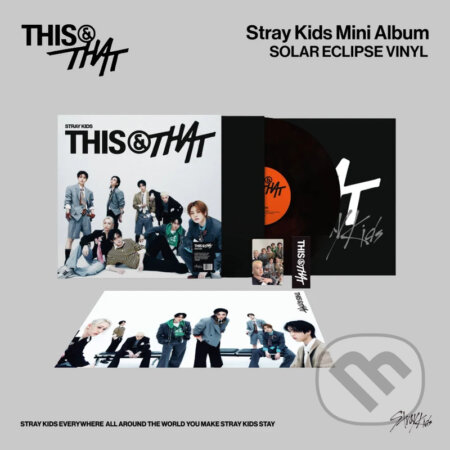 Hudobné CD: Stray Kids: This & That (Solar Eclipse Vinyl Ver.) (Universal Music). Universal Music, 2026 Hudobné CD: Stray Kids: This & That (Solar Eclipse Vinyl Ver.) (Universal Music). Universal Music, 2026