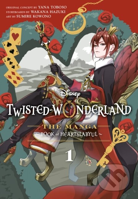 Kniha: Twisted-Wonderland: Book of Heartslabyul (The Manga), Vol. 1 (Disney Disney Manga). Random House, 2026 Kniha: Twisted-Wonderland: Book of Heartslabyul (The Manga), Vol. 1 (Disney Disney Manga). Random House, 2026