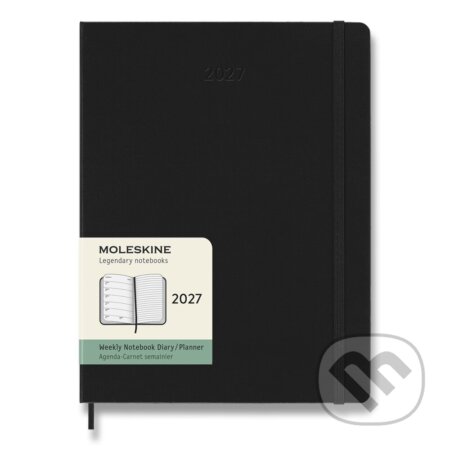 Moleskine – 12-mesačný týždenný plánovací diár 2027 (čierny) (Moleskine). Moleskine, 2026 Moleskine – 12-mesačný týždenný plánovací diár 2027 (čierny) (Moleskine). Moleskine, 2026