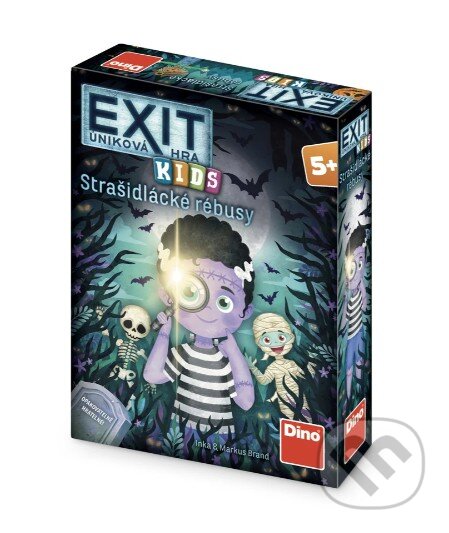 Spoločenská hra: Exit úniková hra pro děti: Strašidlácké rébusy (Dino). Dino, 2026 Spoločenská hra: Exit úniková hra pro děti: Strašidlácké rébusy (Dino). Dino, 2026