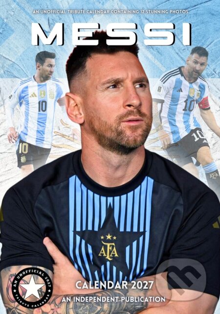 Nástěnný kalendář 2027: Lionel Messi (A3 420 x 297 mm) (Cure Pink). Cure Pink, 2026 Nástěnný kalendář 2027: Lionel Messi (A3 420 x 297 mm) (Cure Pink). Cure Pink, 2026