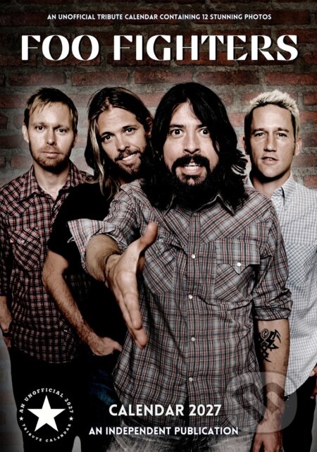 Nástěnný kalendář 2027: Foo Fighters (A3 29,7 x 42 cm) (Cure Pink). Cure Pink, 2026 Nástěnný kalendář 2027: Foo Fighters (A3 29,7 x 42 cm) (Cure Pink). Cure Pink, 2026
