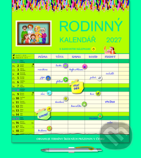 Nástěnný Rodinný kalendář 2027 (Spektrum grafik). Spektrum grafik, 2026 Nástěnný Rodinný kalendář 2027 (Spektrum grafik). Spektrum grafik, 2026