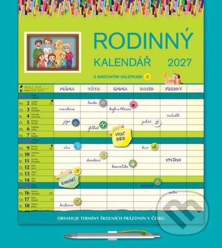 Nástěnný Rodinný kalendář 2027 (Spektrum grafik). Spektrum grafik, 2026 Nástěnný Rodinný kalendář 2027 (Spektrum grafik). Spektrum grafik, 2026