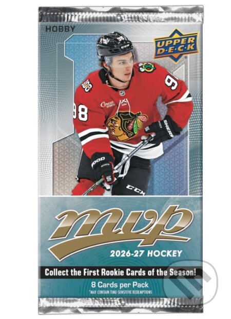 Společenská hra: Upper Deck NHL 2026-27 MVP Hobby booster (Upper Deck). Upper Deck, 2026 Společenská hra: Upper Deck NHL 2026-27 MVP Hobby booster (Upper Deck). Upper Deck, 2026