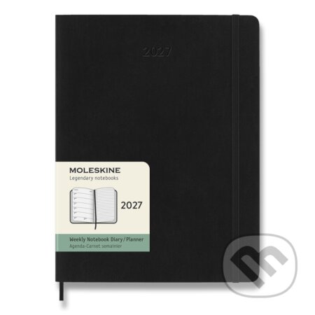 Moleskine – 12-mesačný týždenný plánovací diár 2027 (čierny) (Moleskine). Moleskine, 2026 Moleskine – 12-mesačný týždenný plánovací diár 2027 (čierny) (Moleskine). Moleskine, 2026
