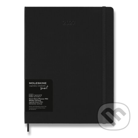 Moleskine – 12-mesačný týždenný diár Smart PRO 2027 (čierny) (Moleskine). Moleskine, 2026 Moleskine – 12-mesačný týždenný diár Smart PRO 2027 (čierny) (Moleskine). Moleskine, 2026