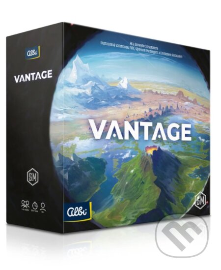Společenská hra: Vantage (Jamey Stegmaier). Albi, 2026 Společenská hra: Vantage (Jamey Stegmaier). Albi, 2026