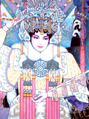 Puzzle: Peking Opera (postriebrené dieliky) (Jumbo). Jumbo Puzzle: Peking Opera (postriebrené dieliky) (Jumbo). Jumbo