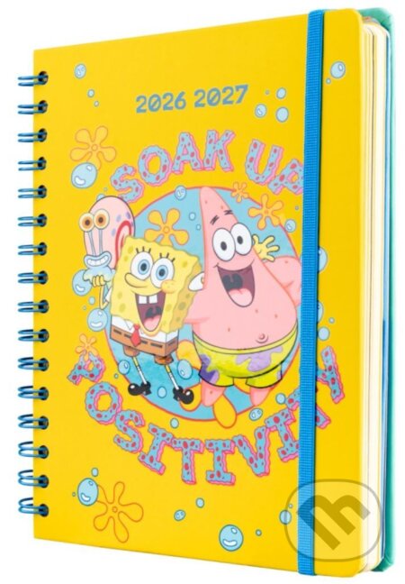 Plánovací týdenní akademický diář A5 2026/2027 Spongebob v kalhotách (14,8 x 21 cm) (Cure Pink). Cure Pink, 2026 Plánovací týdenní akademický diář A5 2026/2027 Spongebob v kalhotách (14,8 x 21 cm) (Cure Pink). Cure Pink, 2026