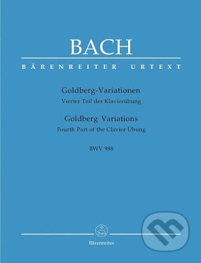 Kniha: Goldbergovy Variace, Goldberg Variationen BWV 988 (Johann Sebastian Bach). Bärenreiter Praha Kniha: Goldbergovy Variace, Goldberg Variationen BWV 988 (Johann Sebastian Bach). Bärenreiter Praha