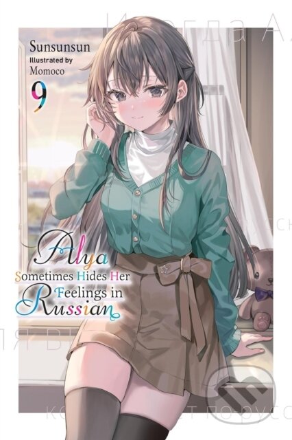 Kniha: Alya Sometimes Hides Her Feelings in Russian, Vol. 9 (Matthew Rutsohn, Sunsunsun a Momoco Momoco). Yen Press, 2026 Kniha: Alya Sometimes Hides Her Feelings in Russian, Vol. 9 (Matthew Rutsohn, Sunsunsun a Momoco Momoco). Yen Press, 2026