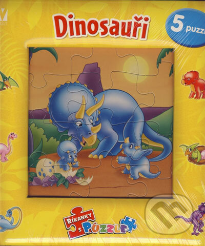 Kniha: Říkanky s puzzle - Dinosauři (Vašut). Vašut, 2007 Kniha: Říkanky s puzzle - Dinosauři (Vašut). Vašut, 2007