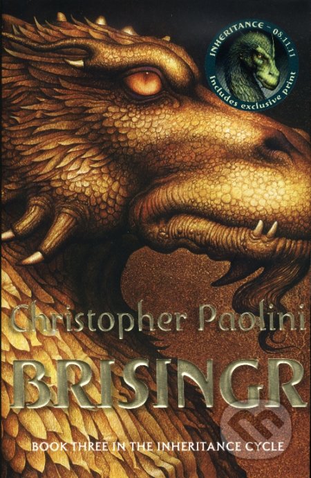Kniha: Brisingr (Christopher Paolini). Random House, 2009 Kniha: Brisingr (Christopher Paolini). Random House, 2009