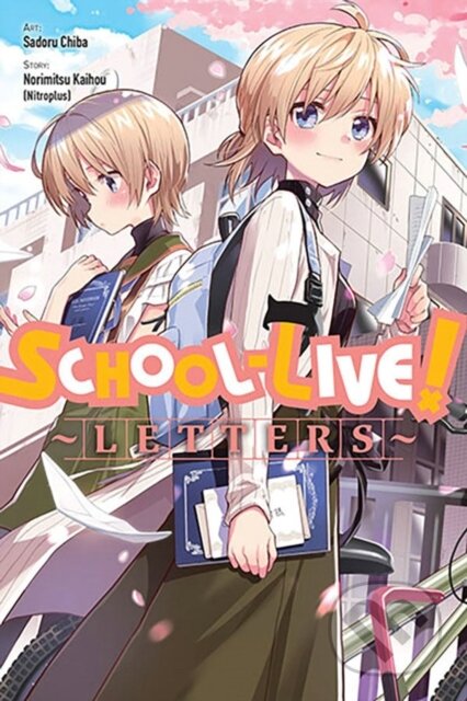 Kniha: School-Live! Letters (Norimitsu Kaihou, Sadoru Chiba a Rachel Pierce). Yen Press, 2023 Kniha: School-Live! Letters (Norimitsu Kaihou, Sadoru Chiba a Rachel Pierce). Yen Press, 2023