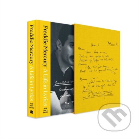 Kniha: A Life in Lyrics (Freddie Mercury). HarperCollins, 2026 Kniha: A Life in Lyrics (Freddie Mercury). HarperCollins, 2026