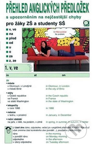 Kniha: Přehled anglických předložek (Barbora Charvátová a Václav Řeřicha). Olomouc, 2008 Kniha: Přehled anglických předložek (Barbora Charvátová a Václav Řeřicha). Olomouc, 2008