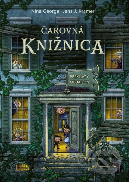 Kniha: Čarovná knižnica 2: Prekliaty medailón (Nina George a Jens J. Kramer). Ikar, 2026 Kniha: Čarovná knižnica 2: Prekliaty medailón (Nina George a Jens J. Kramer). Ikar, 2026