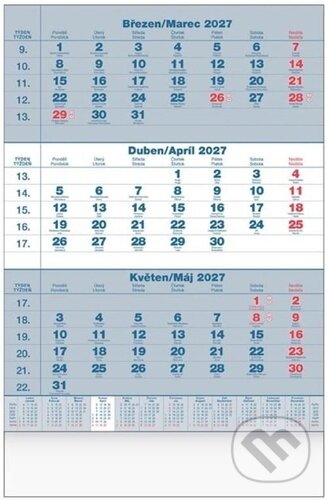 Kniha: Tříměsíční kalendář 2027 - nástěnný kalendář (MFP). MFP, 2026 Kniha: Tříměsíční kalendář 2027 - nástěnný kalendář (MFP). MFP, 2026