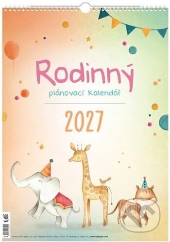 Kniha: Rodinný kalendář 2027 - nástěnný kalendář (MFP). MFP, 2026 Kniha: Rodinný kalendář 2027 - nástěnný kalendář (MFP). MFP, 2026