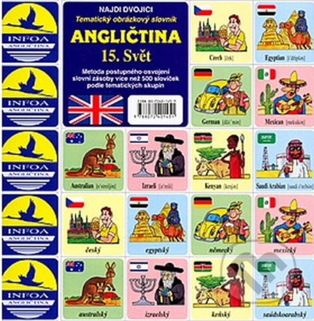 Kniha: Najdi dvojici - Angličtina - 15. Svět (Antonín Šplíchal). INFOA, 2004 Kniha: Najdi dvojici - Angličtina - 15. Svět (Antonín Šplíchal). INFOA, 2004