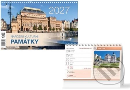 Národní kulturní památky 2027 - stolní kalendář (MFP). MFP, 2026 Národní kulturní památky 2027 - stolní kalendář (MFP). MFP, 2026