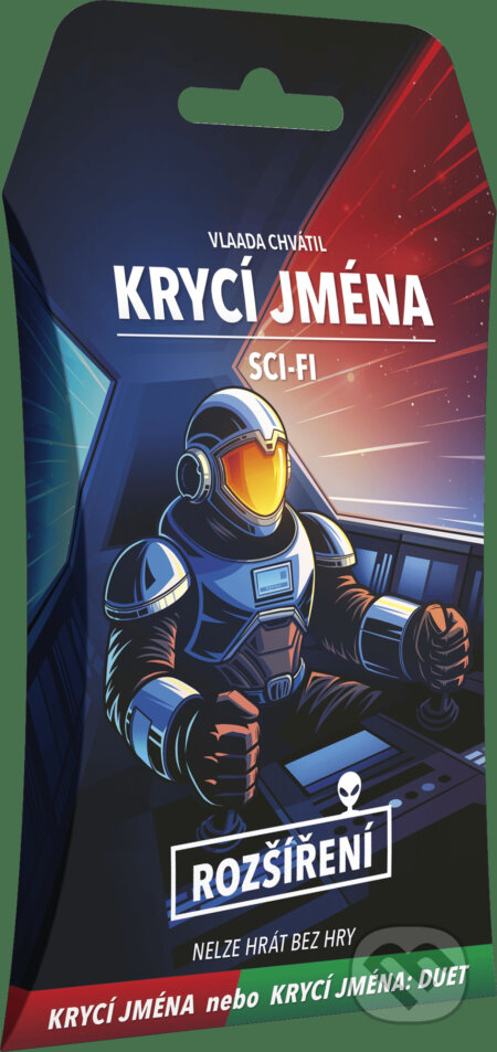 Kniha: Krycí jména Sci-fi (Vlaada Chvátil). Mindok, 2026 Kniha: Krycí jména Sci-fi (Vlaada Chvátil). Mindok, 2026