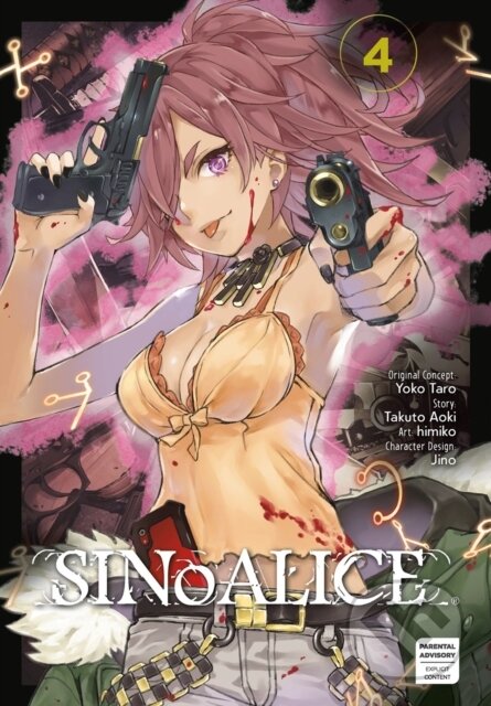 Kniha: SINoALICE 04 (Takuto Aoki a Yoko Taro). Square Enix, 2023 Kniha: SINoALICE 04 (Takuto Aoki a Yoko Taro). Square Enix, 2023