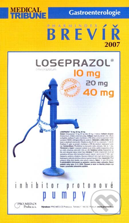 Kniha: Gastroenterologie - Pharmindex Brevíř 2007 (MEDICAL TRIBUNE CZ, INPHARMEX). MEDICAL TRIBUNE CZ, INPHARMEX, 2007 Kniha: Gastroenterologie - Pharmindex Brevíř 2007 (MEDICAL TRIBUNE CZ, INPHARMEX). MEDICAL TRIBUNE CZ, INPHARMEX, 2007