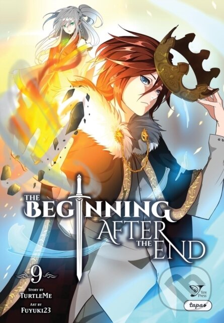 Kniha: The Beginning After the End, Vol. 9 (comic) (Erin Hickman, TurtleMe, issatsu a Fuyuki23). Yen Press, 2025 Kniha: The Beginning After the End, Vol. 9 (comic) (Erin Hickman, TurtleMe, issatsu a Fuyuki23). Yen Press, 2025