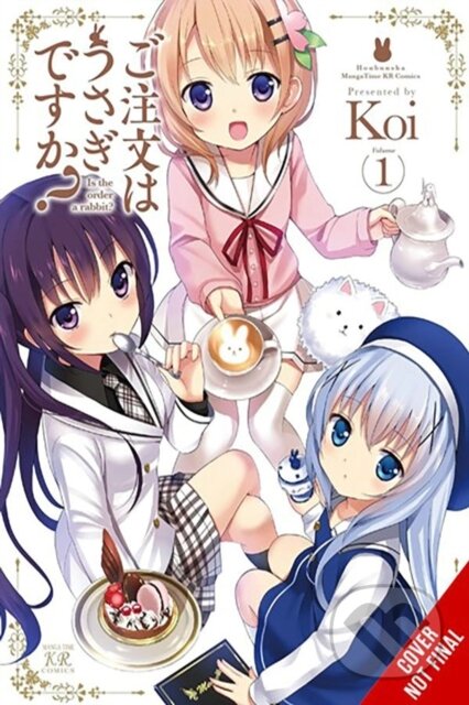 Kniha: Is the Order a Rabbit? 1 (Giuseppe di Martino, Rebecca Sze a Koi Koi). Yen Press, 2024 Kniha: Is the Order a Rabbit? 1 (Giuseppe di Martino, Rebecca Sze a Koi Koi). Yen Press, 2024