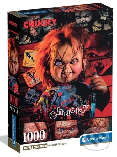 Puzzle: Puzzle Horror Collection Chucky 1000 dílků (Clementoni). Clementoni, 2026 Puzzle: Puzzle Horror Collection Chucky 1000 dílků (Clementoni). Clementoni, 2026