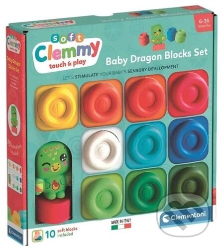 Společenská hra: Soft Clemmy Sada 10 měkkých kostek (Clementoni). Clementoni, 2026 Společenská hra: Soft Clemmy Sada 10 měkkých kostek (Clementoni). Clementoni, 2026